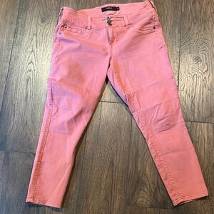 Torrid Peach Ankle Cropped Jeans